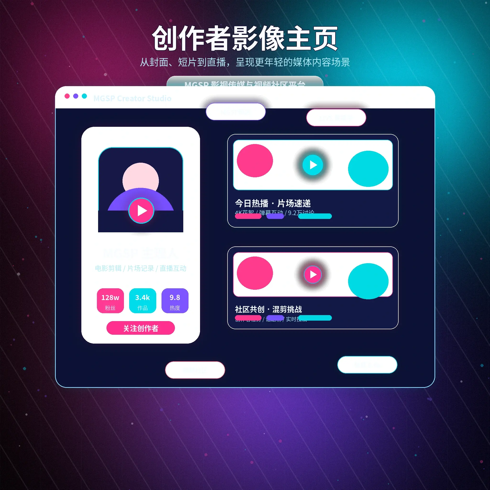 蘑菇视频账户指南展示
